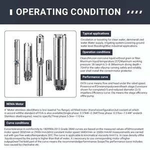 High Water <b>Pump</b> CNP Horizontal Single Multistage Centrifugal Lightweight 304 Stainless Steel Deep Well Series <b>Submersible</b> Pum - Product Image 4