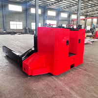 Chariot élévateur électrique à batterie lithium-ion personnalisé de 20 tonnes, chariot à palettes motorisé, roues en nylon PU, rouge noir, garantie 1 an - marque afuko