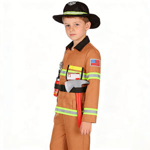 Costume de <span class=keywords><strong>pompier</strong></span> pour enfants, 4 pièces, avec accessoires jouets, <span class=keywords><strong>tenue</strong></span> de jeu de rôle de <span class=keywords><strong>pompier</strong></span>, vêtements de déguisement pour enfants - Product Image 6