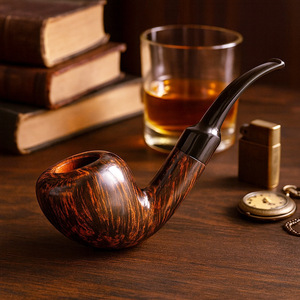 Briarwood Tobacco Pipe Bent Type Handmade Smoking Pipe For Personal Gift 100 Pcs Carton - Product Image 4