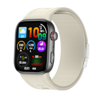 Bester Preis Wasserdichte NFC-Legierungsmetall-TI-AFE4950-EKG-EDA-Ermüdungsüberwachung Magnetisches Lade-Armband S105 Gesundheits-Smartwatch