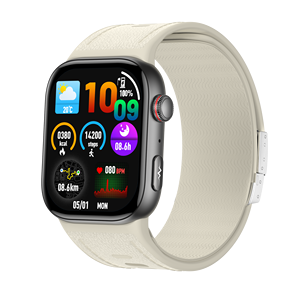 Reloj Inteligente S105 con Monitor <span class=keywords><strong>de</strong></span> Fatiga ECG EDA, Resistente al Agua, NFC, Aleación <span class=keywords><strong>de</strong></span> Metal TI AFE4950, Carga Magnética, al Mejor <span class=keywords><strong>Precio</strong></span> - Product Image 2