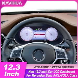 Navihua Nouveau design de tableau de bord numérique, compteur de vitesse automatique, écran LCD de voiture, système Linux avec Carplay pour Benz a CLA GLA 2013-2019 - Product Image 3