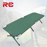Lit Pliant Fiable et Portable en Aluminium pour Camping et Vacances en Extérieur