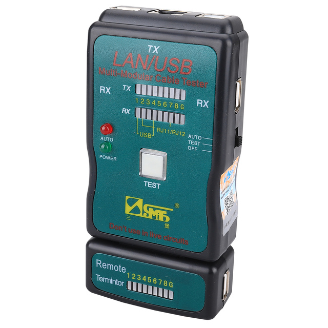 Network Cable Tester Multifunctional Instrument Measuring Line CT-168 Usb Ethernet Cable Telephone Cord Tester