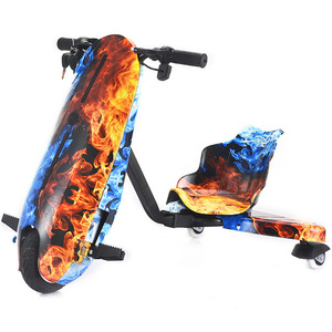 Patinete de Derrape Fácil de Empujar y Mover, Diseño de Doble Asiento, Seguro y Rápido para Juegos Comunitarios, Triciclo de Derrape para Niños - Product Image 2