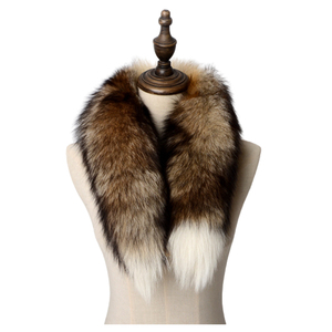 ショールフォックステールズフォックススキンスカーフ女性用アクセサリー大人用ロングウィンターマフラー冬用スカーフ5個豪華な本物の毛皮天然 - Product Image 1