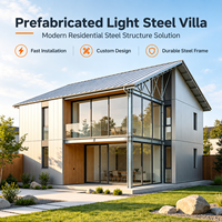 Villa en structure acier préfabriquée GloStar, villa moderne en acier léger pour projets de développement résidentiel