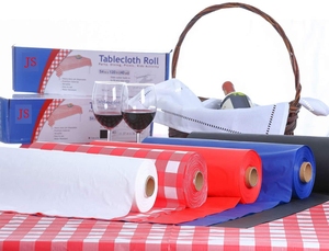 Rollo de mantel de plástico PE a cuadros rojo grueso para Navidad, boda, cumpleaños, banquete, fiesta para uso en el hogar y al aire libre - Product Image 5