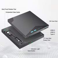 Offre Spéciale – Lecteur Optique Externe USB 3.0/Type-C 7-en-1 Portable – Graveur et Lecteur CD/DVD – Vente en Gros OEM
