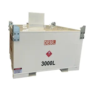 Dispensador IBC OEM/ODM 1000L-5000L, tanque tudo em mini estação, unidade de abastecimento portátil, diesel, gasolina, gasolina, estação de combustível