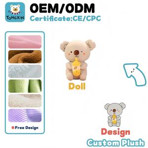 Koala di <span class=keywords><strong>Peluche</strong></span> Personalizzato con Gilet <span class=keywords><strong>Grigio</strong></span>, Orsacchiotto Promozionale in Vendita, Giocattolo di <span class=keywords><strong>Peluche</strong></span> Koala con Rosa, Certificato CPC CE, OEM ODM, Vendita all'Ingrosso - Product Image 6