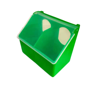 Plastik kümes hayvanları ekipmanları kuşlar besleme fincan kümes hayvanları besleyiciler ve tiryakisi 2 delik güvercin besleyici PH-132 - Product Image 1