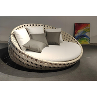 Chaise en rotin en forme de cocon KMJ, moderne, imperméable, résistante au soleil, pour piscine, hôtel, balcon, chaises longues