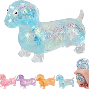 Peluche Antiestrés de Perro Salchicha Suave y Brillante Estilo Needohd, Juguete Blandito de Maltosa para Aliviar el Estrés, Artefacto de Descompresión - Product Image 5