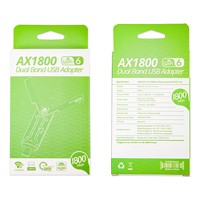 Adaptador WiFi 6 USB 3.0 de 1800 Mbps, Doble Banda 2.4GHz 5GHz, Tarjeta de Red WiFi para Computadora de Escritorio, Portátil, PC, Windows