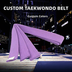 Cinturón de Artes Marciales de Taekwondo, Karate y Judo Personalizado al por Mayor, Cinturón de Entrenamiento de Cintura Alta de Algodón/Poliéster para Jiu Jitsu Brasileño - Product Image 2