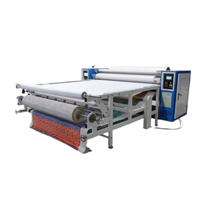 Machine de sublimation à grande vitesse pour textiles en rouleau, polyester, jersey, cylindre large de 66 pouces, avec chauffage par tambour à huile, presse à chaud et calandreuse - Product Image 1