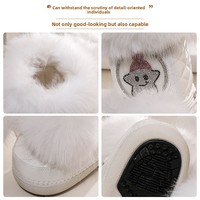 Bottes de neige mi-mollet pour enfants et adultes, motif flocon de neige, neuf couleurs, doublure polaire, épaisses et chaudes, antidérapantes et imperméables pour l'hiver