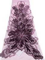 Tissu en velours africain de luxe pour robe de femme, couture, broderie, matériau de mariage