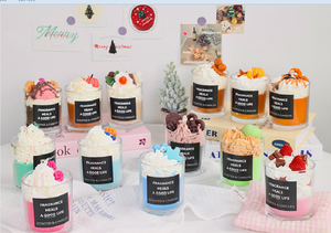 Candela Profumata alla Fragola e Cioccolato Personalizzata, Candela in Cera di Soia con Etichetta Privata per Vendita all'Ingrosso, Fragranza Estetica per la Casa - Product Image 6