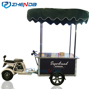 High Quality Electric Three-wheel Mobile Food Truck Snack Cart Beige Ice Cream Snack Car Fully Equipped - Product Image 6