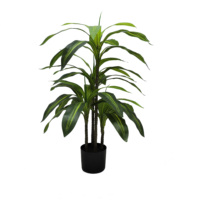 Arbre artificiel en plastique haut de gamme en pot pour la décoration de chambre à coucher, utilisation par les paysagistes - Ornement de jardin durable