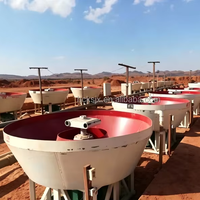 Équipement de traitement de l'or : Moulin à bacs à or 1200 mm, Machine de broyage à bacs humides pour l'or, en vente au Mozambique
