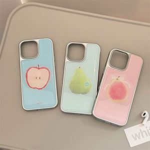 Nueva Funda para Teléfono Móvil Plateada Electrochapada para iPhone, Funda de Epoxi para Teléfono 14 15 16 Pro/14 15 16 Promax /14/13 13 Pro 12 11 - Product Image 3