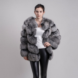 Casaco de Inverno Feminino de Alta Qualidade em Pele de Raposa Natural Real YY8066 - Product Image 5