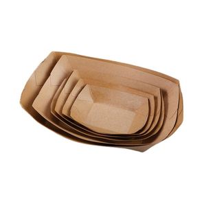 Golden Craft Einweg-Papier fach Büro Schreibtisch Food Organizer Salat Snack Pizza Sandwich Schokolade Ei Reis Mais Quadrat Muster