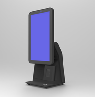 Sistema POS Táctil de Escritorio de 15.6 Pulgadas, Máquina de Autoservicio, Punto de Venta, Kiosco de Pago con Impresora de 80 mm o 58 mm y Escáner
