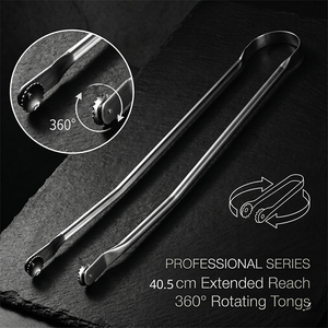 Accessoires de cuisine en acier inoxydable pour grillades de viande, pinces de cuisine longues pour barbecue, rouleau à saucisses et hot-dogs - Product Image 1