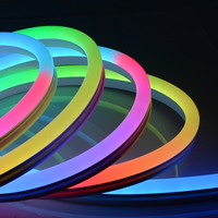 Diskon besar potongan 5M 10M 50M 100M Ip67 LC8806B-5050RGB Digital RGB Flex Led Neon cahaya Strip 24V fleksibel lembut Led Neon Flex