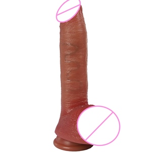 Dildo vibrant réaliste professionnel avec fonction de poussée, chauffage 42°C et télécommande haptique sans fil, modèle adulte mature - Product Image 1
