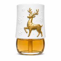 Diffuseur d'arômes de Noël Flocon de Neige Cerf 21ml, Machine à Parfum Sans Eau à Brancher pour la Maison, Cadeau, Vente en Gros