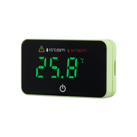 Tampilan Suhu Dalam Akuarium, Kontrol Sentuh, Alarm Suhu Tinggi & Rendah, Indikator Peringatan LED ℃ / ℉   Dapat diubah, -10~60 ℃