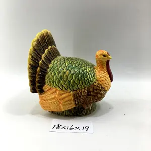 Keramische Turkije Figuur Voor Thanksgiving Decoratie