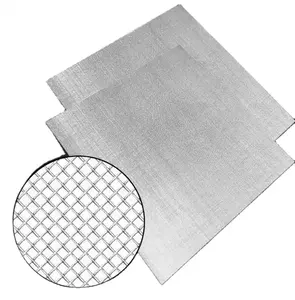 Decorative Mesh Stainless Steel Woven Metal Decorative Lock Crimped Wire Mesh