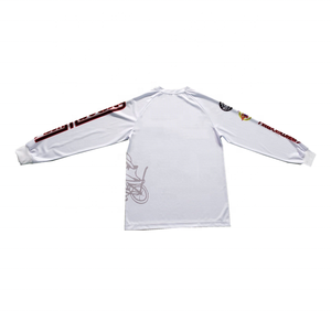 Buker alta calidad al por mayor rayas blancas niños llano de gran tamaño logotipo personalizado camisetas de manga larga para los hombres - Product Image 2