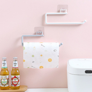 Porte-serviettes en papier mural blanc de forme rectangulaire pour la cuisine - Product Image 1