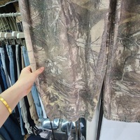Nouvelle collection automne 2026 – Jean droit taille haute ample à imprimé branches intégral, style rétro, décontracté et chic pour femme