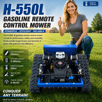 550mm All Terrain op afstand bestuurbare rupsmaaier op benzine, RC grasmaaier voor boomgaard, helling, talud, CE gecertificeerd