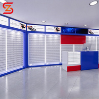Vitrine d'exposition pour téléphones portables avec éclairage LED, vitrine en verre pour magasin de téléphonie mobile