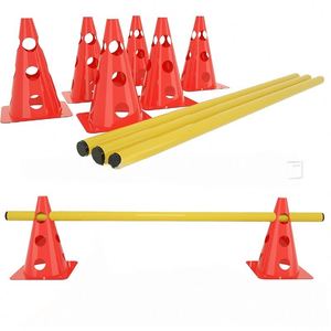 Kit de Entrenamiento de Agilidad - Escalera de Velocidad, Conos, Obstáculos y Postes Marcadores de 32 cm para Ejercicios de Fútbol con Bolsa de Transporte - Product Image 3