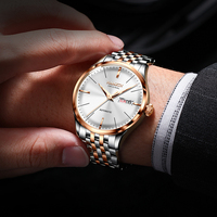 Reloj Mecánico Automático para Hombre de 41 mm con Logotipo Personalizado Premium OEM ODM, Movimiento NH36, Acero Inoxidable 316L, Fecha y Día de la Semana