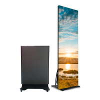 Layar Poster LED Lipat P1.25 Baru Rilis, Dapat Disesuaikan, Full Color, WiFi, Signage Digital Indoor, SDK Bisnis Layanan Mandiri