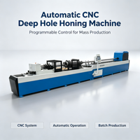 Machine de rodage CNC à commande PLC pour trous profonds, machine de rodage interne pour tubes longs pour la fabrication de vérins hydrauliques