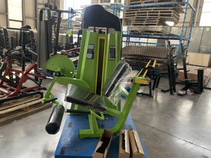 Machine d'<span class=keywords><strong>extension</strong></span> des jambes assise et de flexion des jambes allongées en acier, conçue avec précision, réglable, avec système de poulies fluide et pile de poids de 80 kg - Product Image 6