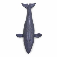 Jouet animal marin en PVC écologique bleu-gris 30x13.5x5.5cm, motif baleine, décoration de bureau éducative pour enfants de 3 ans et plus, unisexe